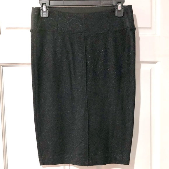 BOOM BOOM JEANS black sparkle pencil skirt sizeS NWOT unused - Picture 1 of 10
